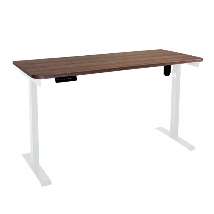 Стол с регулировкой высоты электрический LuxAlto LA-T33-E6 белый/дуб коричневый ЛДСП 140*70*2.5
