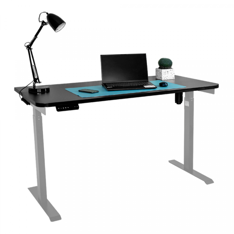 Стол с регулировкой высоты электрический LuxAlto LA-T33-E6 серый/черный ЛДСП 140*60*2.5