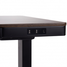 Стол с электроприводом LA-T33-E4A (МДФ венге, черное), высота 70-120 см, столешница 120*60 см