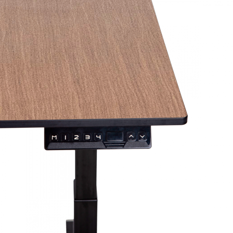 Стол регулируемый электрический LuxAlto LA-H33-2AR2 черный/дуб HPL 120*80*1,2