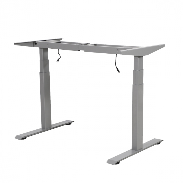 Стол с регулировкой высоты электрический LuxAlto LA-T33-2A3 серый/дуб бежево-серый ЛДСП 135*70*2.5