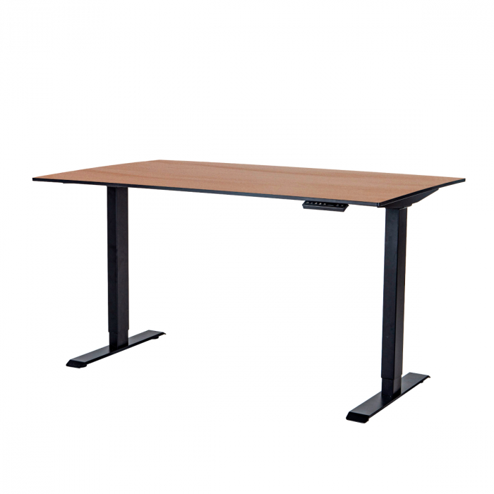 Стол регулируемый электрический LuxAlto LA-H33-2AR2 черный/дуб HPL 120*80*1,2