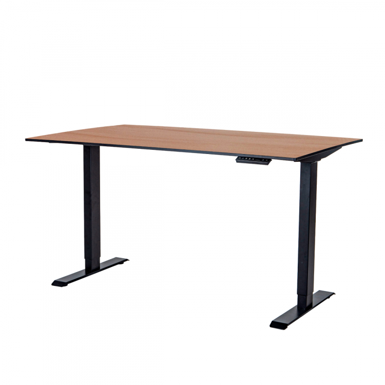 Стол регулируемый электрический LuxAlto LA-H33-2AR2 черный/дуб HPL 120*80*1,2
