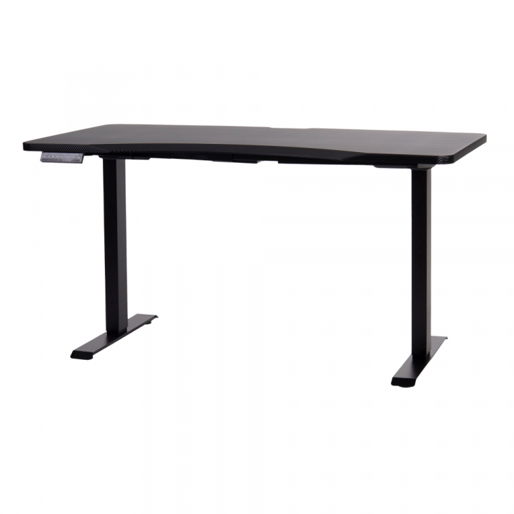 Стол игровой с электроприводом LA-T33- E5A(МДФ карбон, черное),высота 70-120 см,столешница 160*70 см
