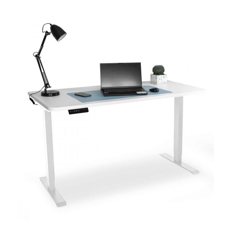 Стол с регулировкой высоты электрический LuxAlto LA-T33-SR2 белый/белый ЛДСП 120*60*2.5