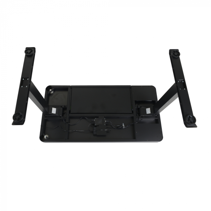 Стеклянный стол с электроприводом LA-T33-E4A (черный),высота 70-120 см, размер столешницы 120*60 см