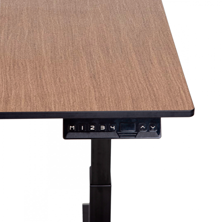 Стол-трансформер регулируемый электрический LuxAlto LA-H33-2A3L LOW черный/дуб HPL 120*80*1,2