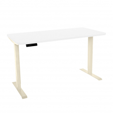 Стол с регулировкой высоты электрический LuxAlto LA-T33-2AR2 слоновая кость/белый ЛДСП 120*60*2.5
