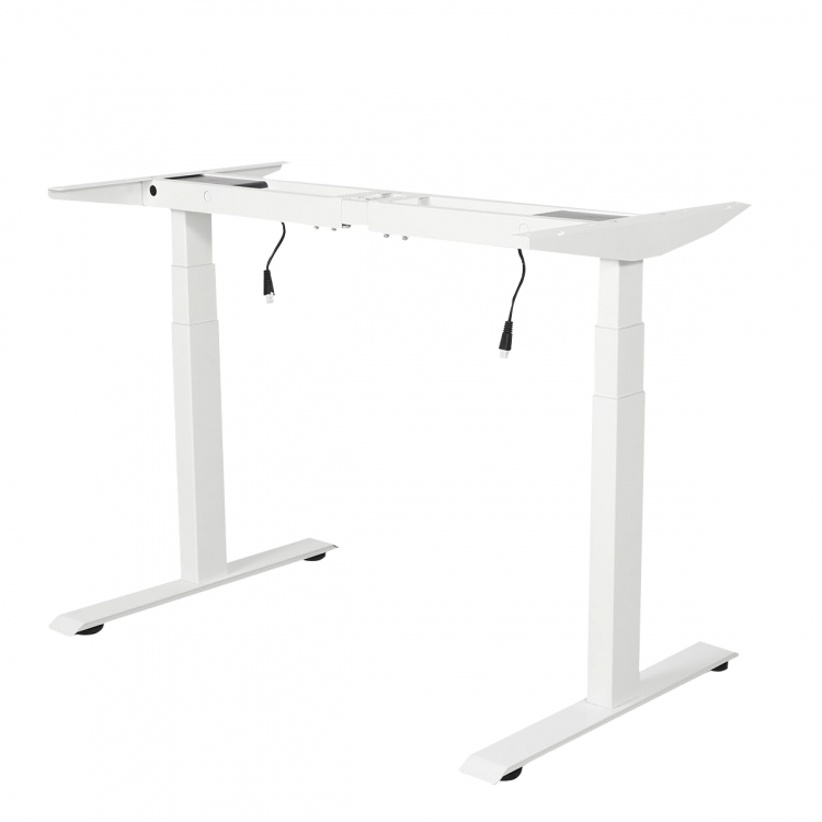 Стол с регулировкой высоты электрический LuxAlto LA-T33-2A3 белый/дуб бежево-серый ЛДСП 135*80*2.5