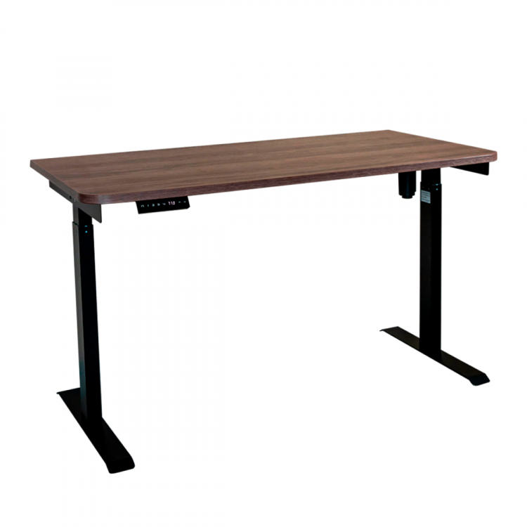 Стол с регулировкой высоты электрический LuxAlto LA-T33-E6 черный/дуб коричневый ЛДСП 135*70*2.5