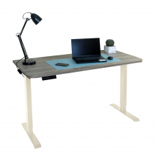 Стол с регулировкой высоты электрический LuxAlto LA-T33-2AR2 слоновая кость/серо-беж ЛДСП 120*60*2.5