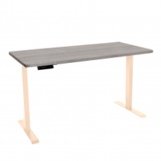 Стол с регулировкой высоты электрический LuxAlto LA-T33-2AR2 слоновая кость/бежево-серый ЛДСП 135*70*2.