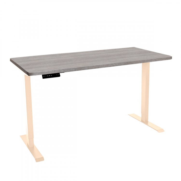 Стол с регулировкой высоты электрический LuxAlto LA-T33-2AR2 слоновая кость/бежево-серый ЛДСП 135*70*2.