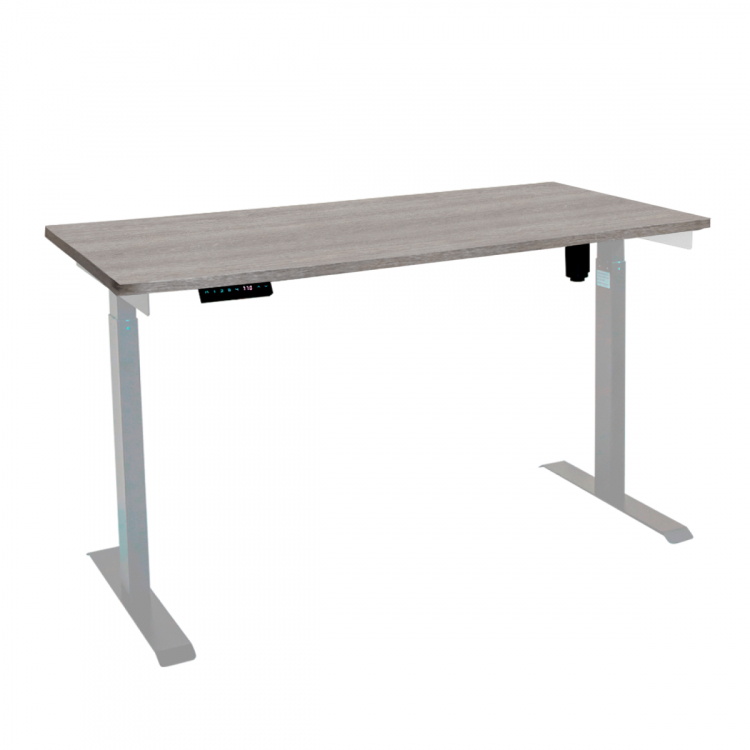 Стол с регулировкой высоты электрический LuxAlto LA-T33-E6 серый/дуб бежево-серый ЛДСП 135*70*2.5