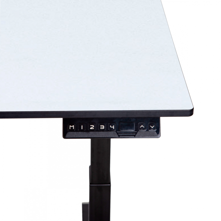 Стол-трансформер регулируемый электрический LuxAlto LA-H33-2A3L LOW черный/белый HPL 120*80*1,2