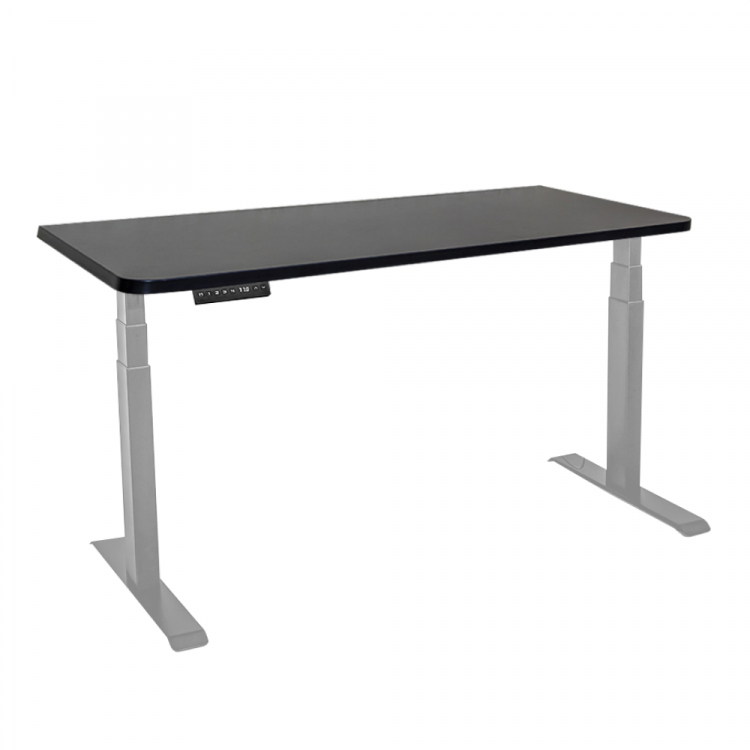 Стол с регулировкой высоты электрический LuxAlto LA-T33-2A3 серый/черный ЛДСП 160*70*2.5