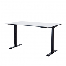 Стол регулируемый электрический LuxAlto LA-H33-2AR2 черный/белый HPL 180*90*1,2