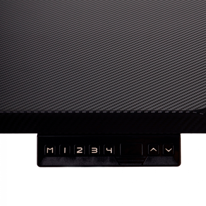 Стол игровой с электроприводом LA-T33- E5A(МДФ карбон, черное),высота 70-120 см,столешница 120*70 см