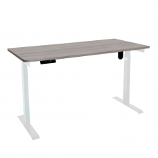 Стол с регулировкой высоты электрический LuxAlto LA-T33-E6 белый/дуб бежево-серый ЛДСП 135*80*2.5