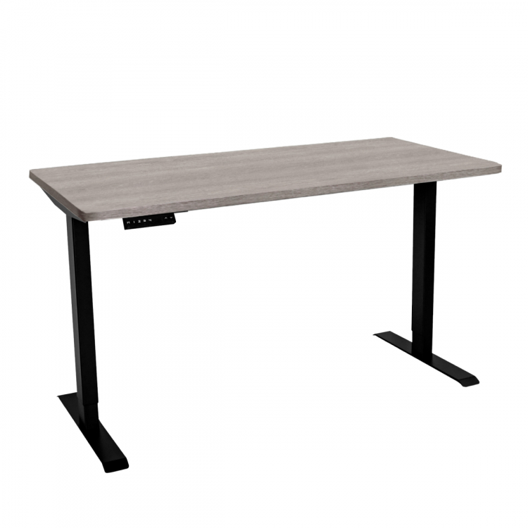 Стол с регулировкой высоты электрический LuxAlto LA-T33-2AR2 черный/дуб бежево-серый ЛДСП 140*70*2.5