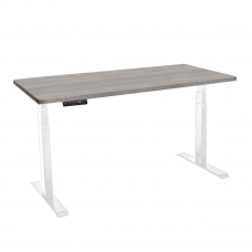 Стол с регулировкой высоты электрический LuxAlto LA-T33-2A3 белый/дуб бежево-серый ЛДСП 120*70*2.5