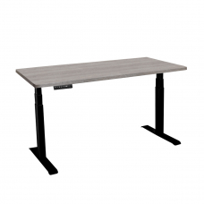 Стол с регулировкой высоты электрический LuxAlto LA-T33-2A3 черный/дуб бежево-серый ЛДСП 135*80*2.5