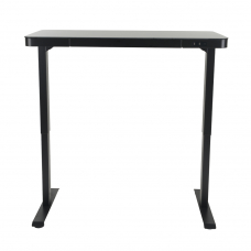 Стеклянный стол с электроприводом LA-T33-E4A (черный),высота 70-120 см, размер столешницы 120*60 см