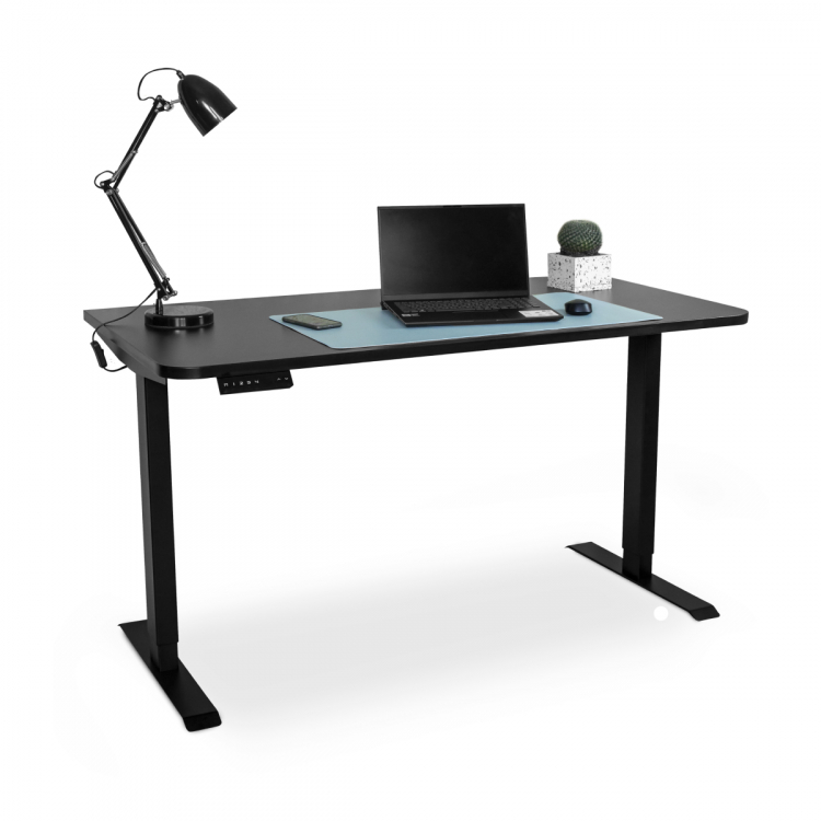 Стол с регулировкой высоты электрический LuxAlto LA-T33-SR2 черный/черный ЛДСП 140*60*2.5