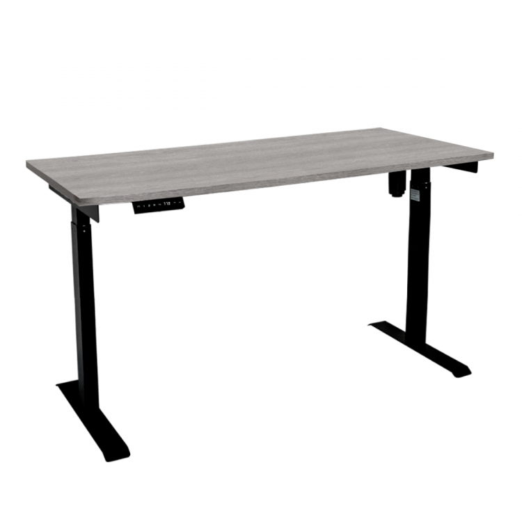 Стол с регулировкой высоты электрический LuxAlto LA-T33-E6 черный/дуб бежево-серый ЛДСП 160*70*2.5
