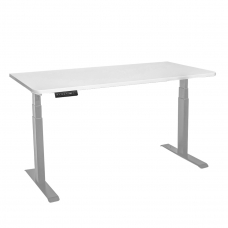 Стол с регулировкой высоты электрический LuxAlto LA-T33-2A3 серый/белый ЛДСП 140*80*2.5