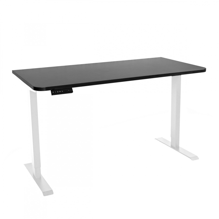 Стол с регулировкой высоты электрический LuxAlto LA-T33-2AR2 белый/черный ЛДСП 140*80*2.5
