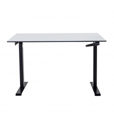 Стол регулируемый механический LuxAlto LA-H33-M1 черный/дуб HPL 120*80*1,2