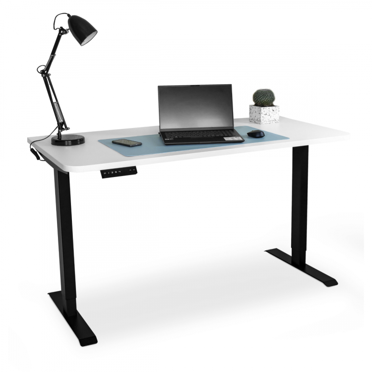 Стол с регулировкой высоты электрический LuxAlto LA-T33-2AR2 черный/белый ЛДСП 120*60*2.5