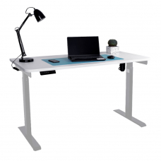 Стол с регулировкой высоты электрический LuxAlto LA-T33-E6 серый/белый ЛДСП 140*60*2.5