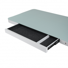 Стеклянный стол с электроприводом LA-T33-E4A (белый), высота 70-120 см, размер столешницы 120*60 см