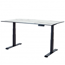Стол-трансформер регулируемый электрический LuxAlto LA-H33-2A3L LOW черный/мрамор HPL 120*80*1,2