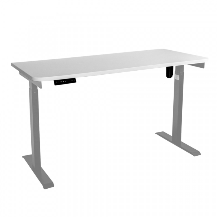 Стол с регулировкой высоты электрический LuxAlto LA-T33-E6 серый/белый ЛДСП 140*60*2.5