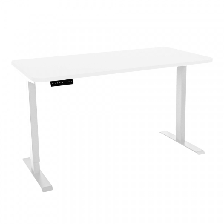 Стол с регулировкой высоты электрический LuxAlto LA-T33-2AR2 белый/белый ЛДСП 140*60*2.5