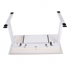 Стол с электроприводом LA-T33-E4A (МДФ белый, белое), высота 70-120 см, столешница 120*60 см