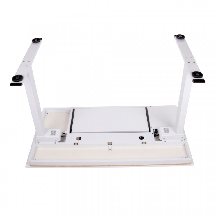 Стол с электроприводом LA-T33-E4A (МДФ белый, белое), высота 70-120 см, столешница 120*60 см