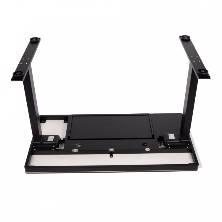 Стол с электроприводом LA-T33-E4A (МДФ венге, черное), высота 70-120 см, столешница 120*60 см