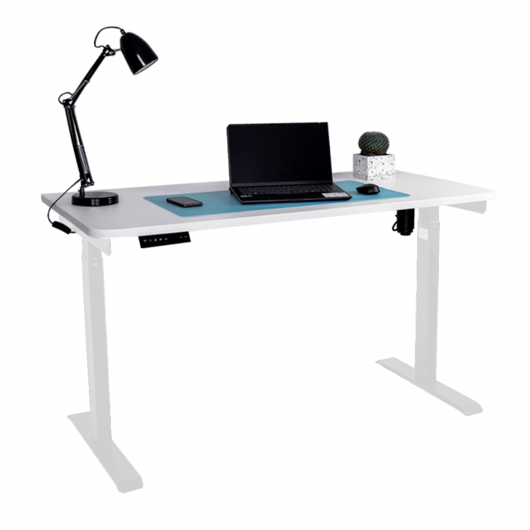 Стол с регулировкой высоты электрический LuxAlto LA-T33-E6 белый/белый ЛДСП 140*80*2.5