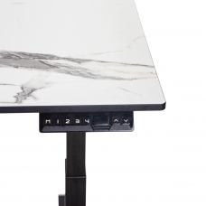 Стол регулируемый электрический LuxAlto LA-H33-2AR2 черный/мрамор HPL 120*80*1,2