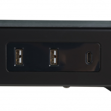 Стеклянный стол с электроприводом LA-T33-E4A (черный),высота 70-120 см, размер столешницы 120*60 см