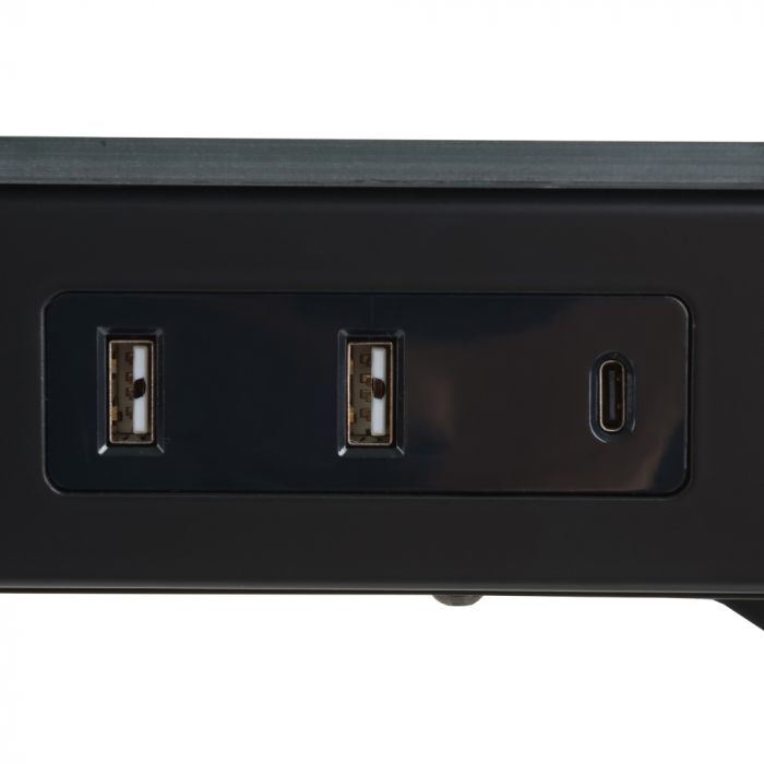 Стеклянный стол с электроприводом LA-T33-E4A (черный),высота 70-120 см, размер столешницы 120*60 см