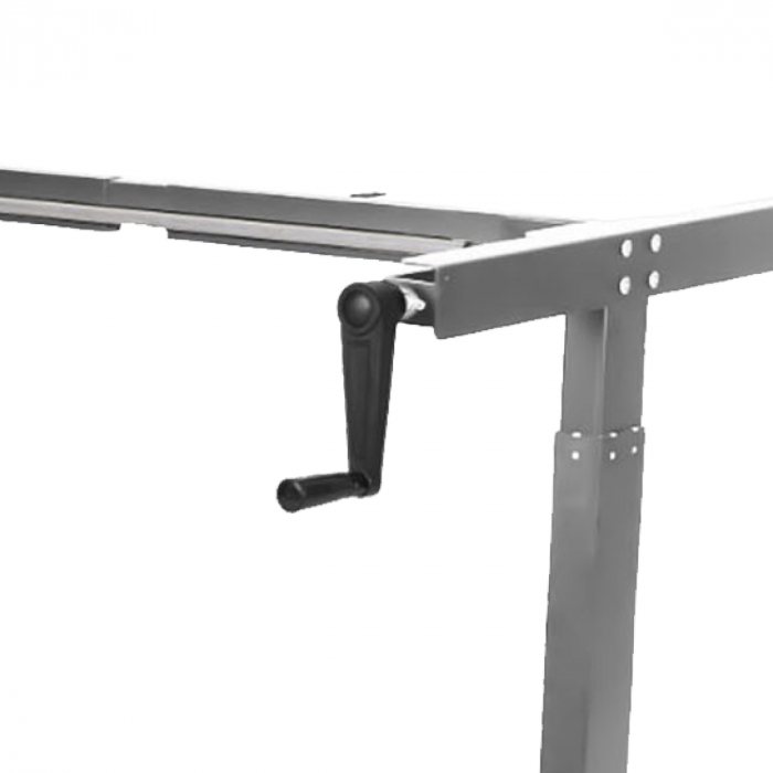 Стол с регулировкой высоты механический LuxAlto LA-T33-M1 серый/дуб бежево-серый ЛДСП 140*60*2.5