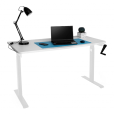 Стол с регулировкой высоты механический LuxAlto LA-T33-M1 белый/белый ЛДСП 120*60*2.5