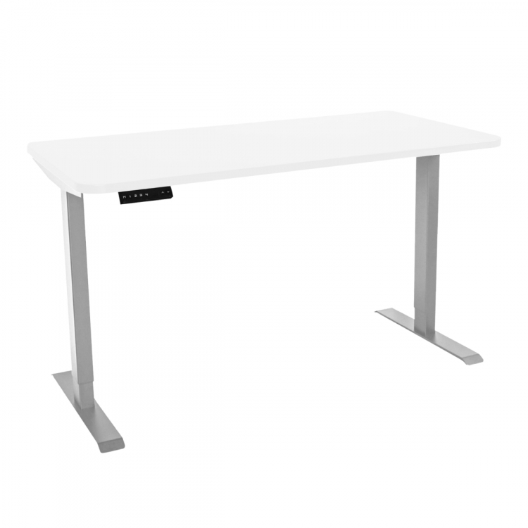 Стол с регулировкой высоты электрический LuxAlto LA-T33-2AR2 серый/белый 180*80*2.5