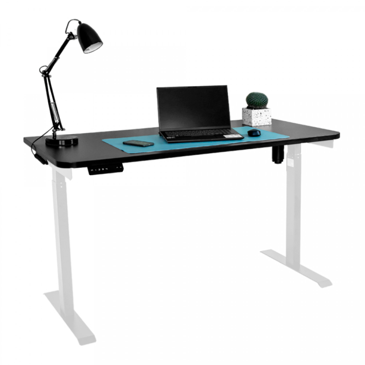 Стол с регулировкой высоты электрический LuxAlto LA-T33-E6 белый/черный ЛДСП 140*70*2.5