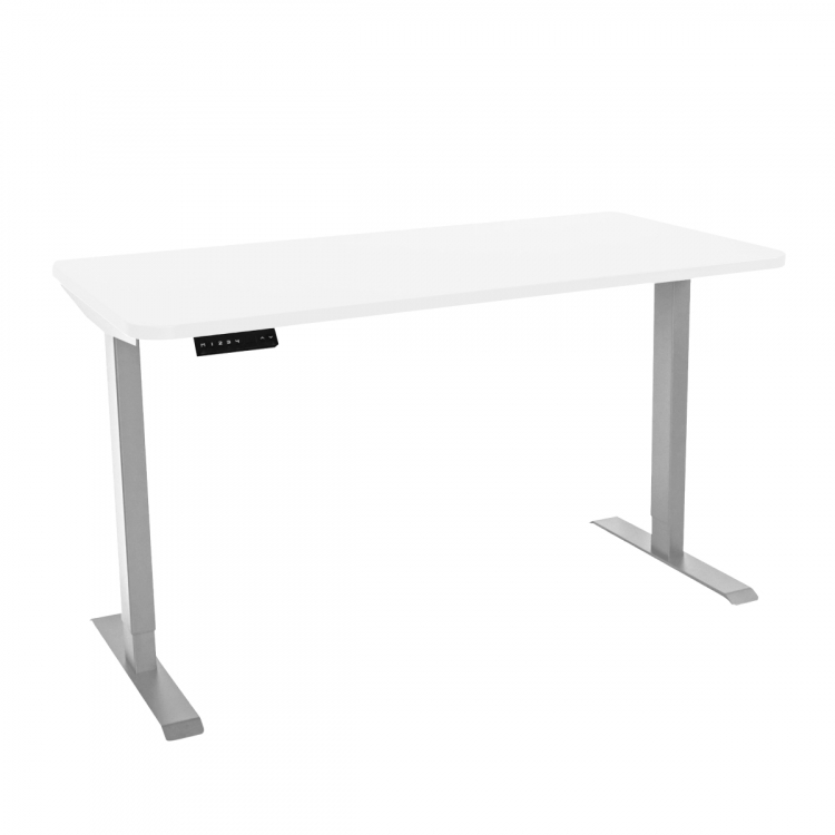 Стол с регулировкой высоты электрический LuxAlto LA-T33-2AR2 серый/белый ЛДСП 160*80*2.5
